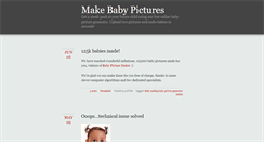 Desktop Screenshot of makebabypictures.com