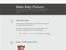 Tablet Screenshot of makebabypictures.com